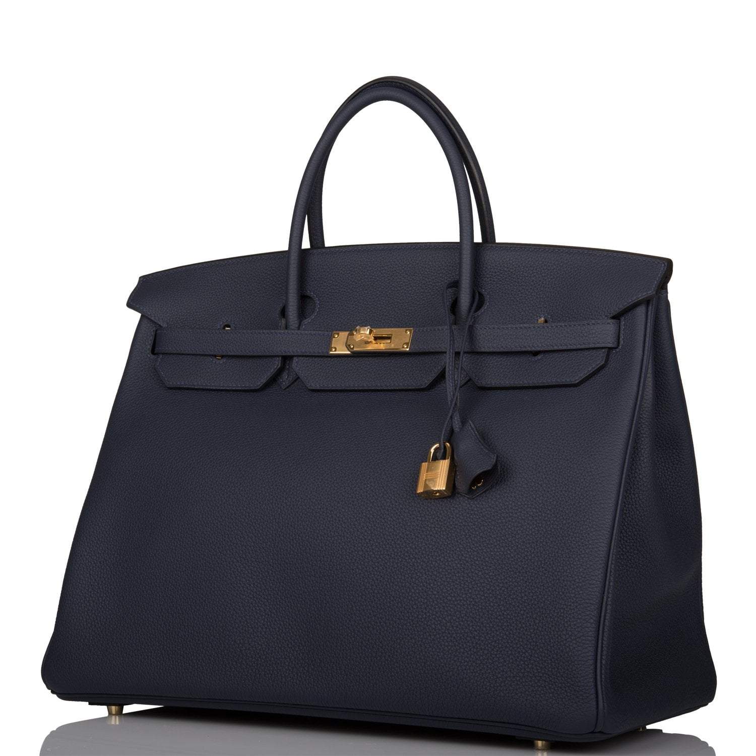 Hermes Birkin 40 Bleu Nuit Togo Gold Hardware - Exclusu