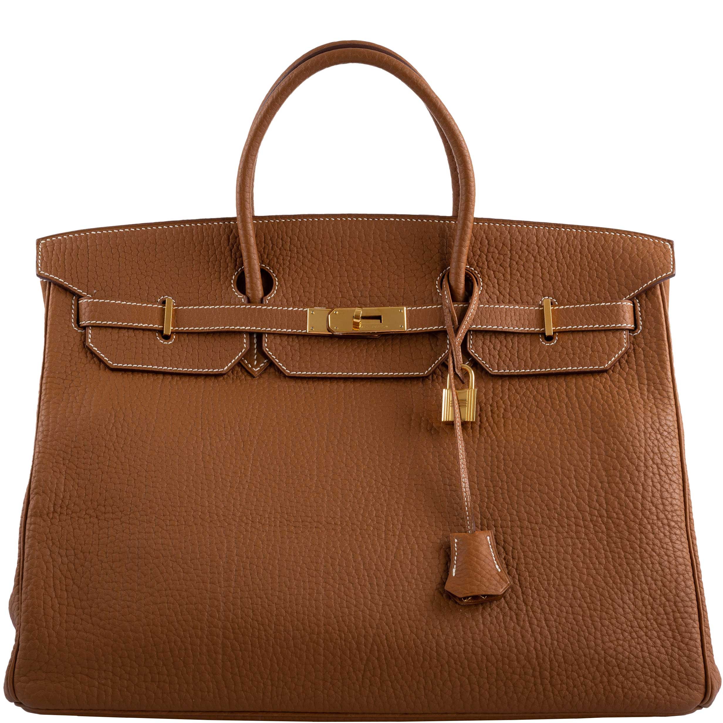 Hermes Birkin 40 Gold Fjord Leather Gold Hardware - Square L - Exclusu
