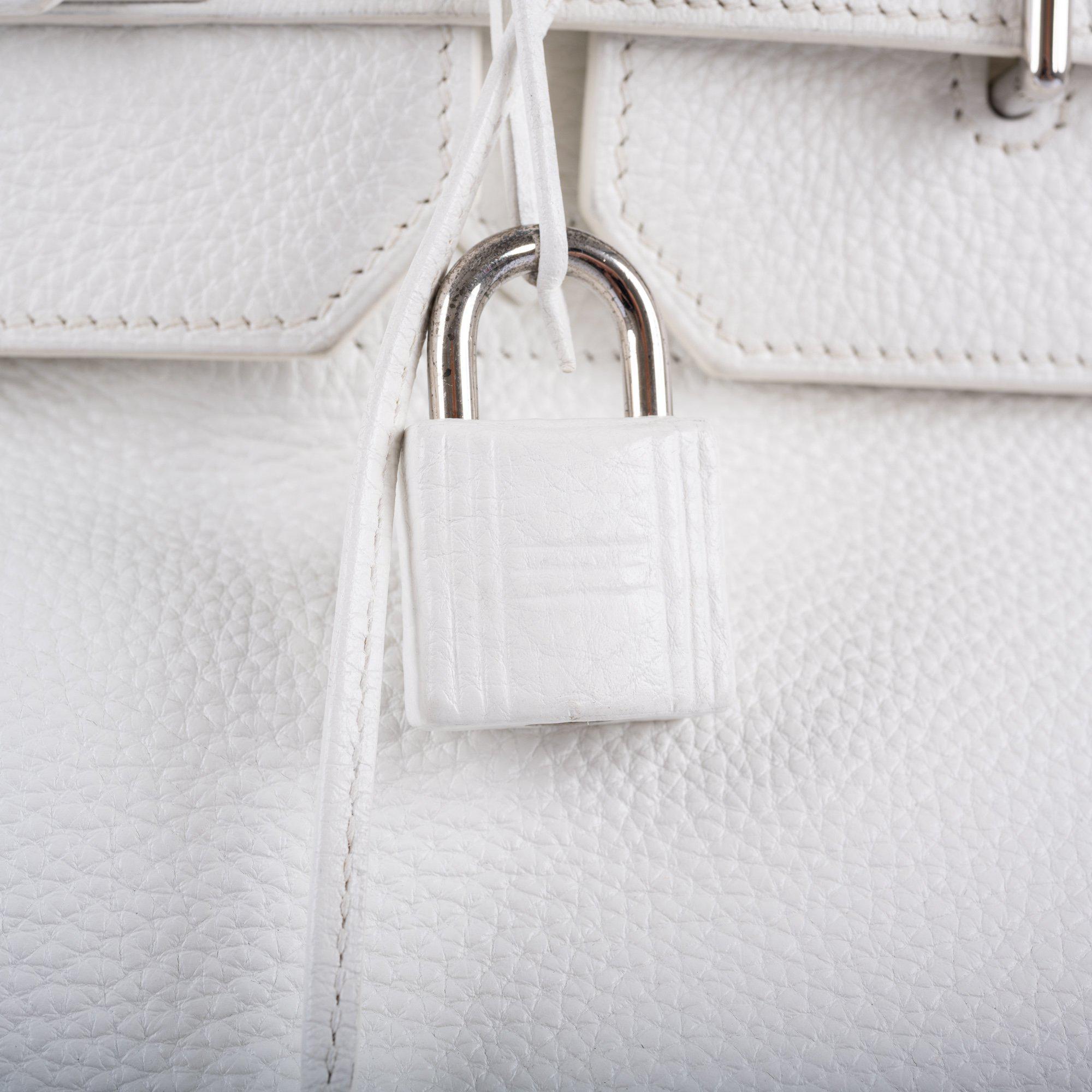 Hermes Birkin 40 HAC White Togo Palladium Hardware - Exclusu