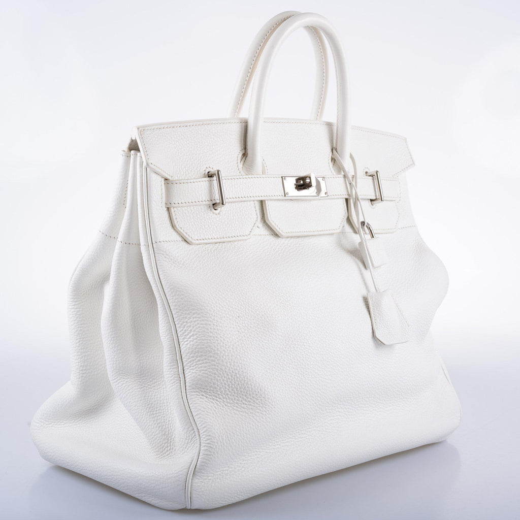 Hermes Birkin 40 HAC White Togo Palladium Hardware - Exclusu
