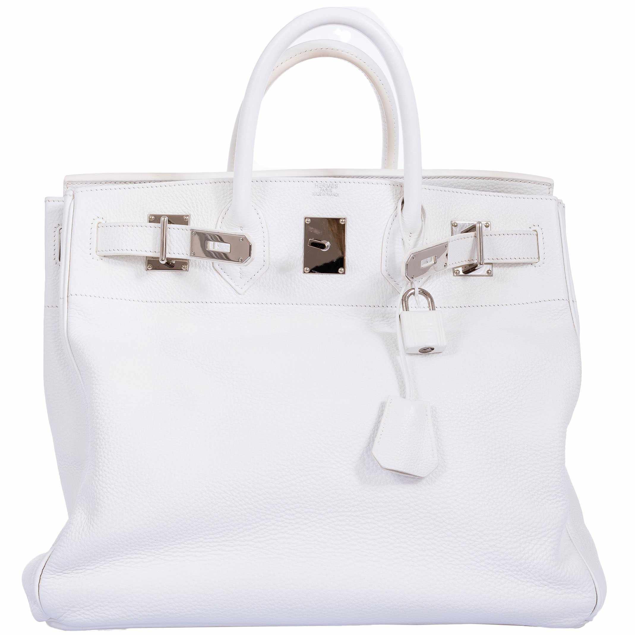 Hermes Birkin 40 HAC White Togo Palladium Hardware - Exclusu