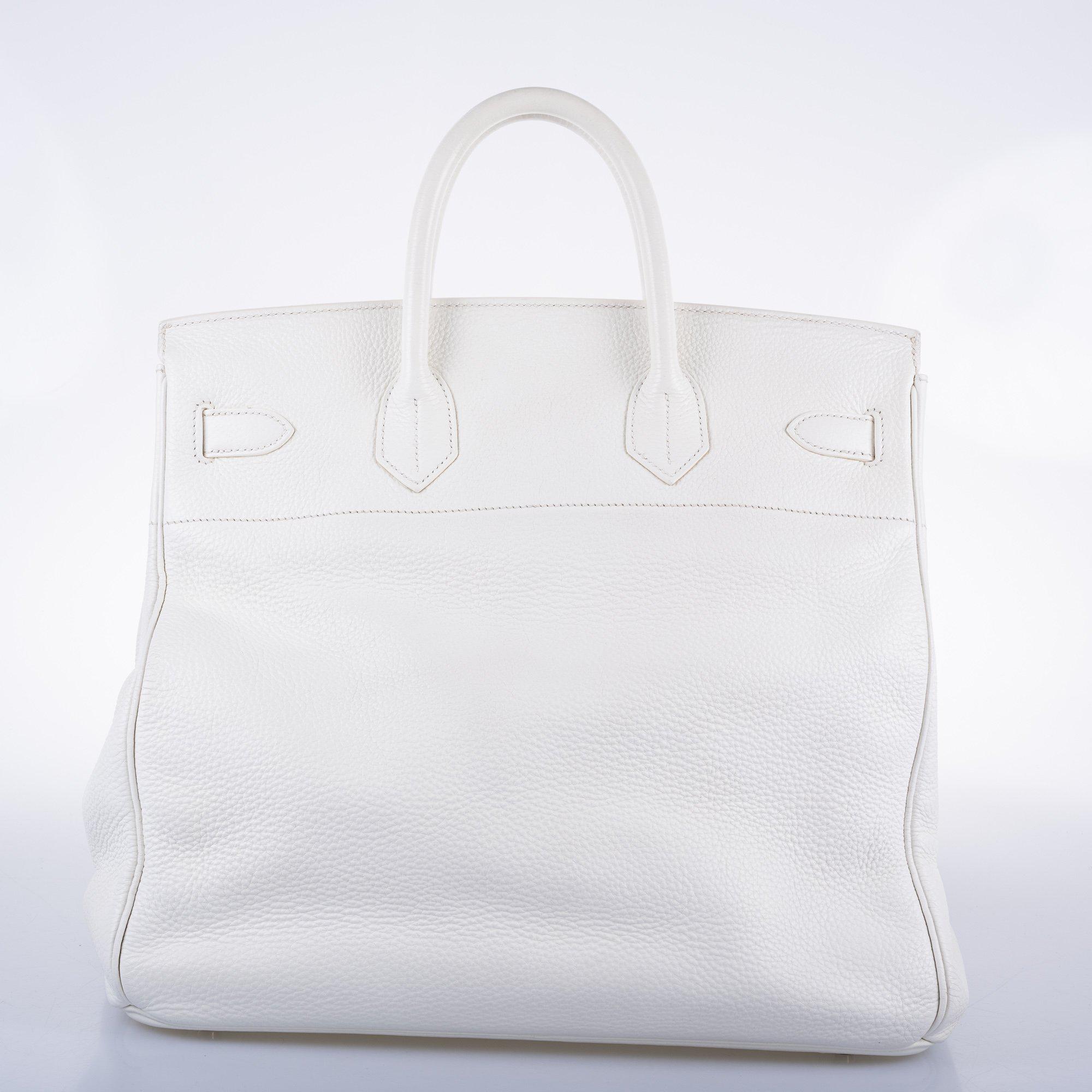 Hermes Birkin 40 HAC White Togo Palladium Hardware - Exclusu