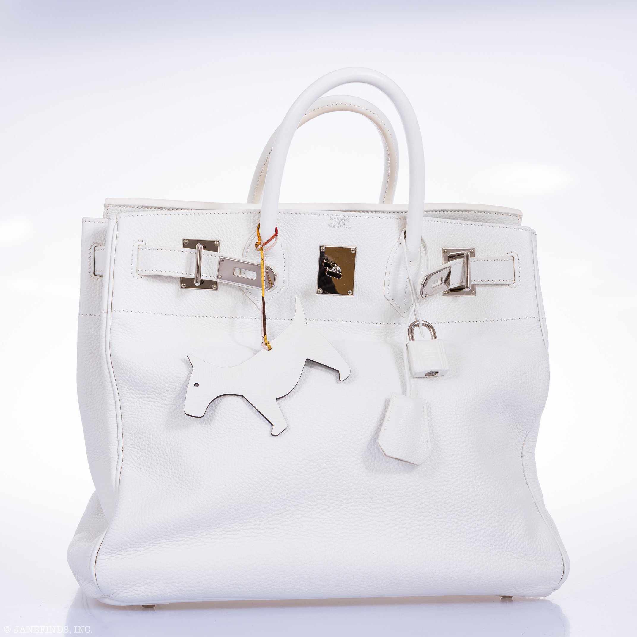 Hermes Birkin 40 HAC White Togo Palladium Hardware - Exclusu