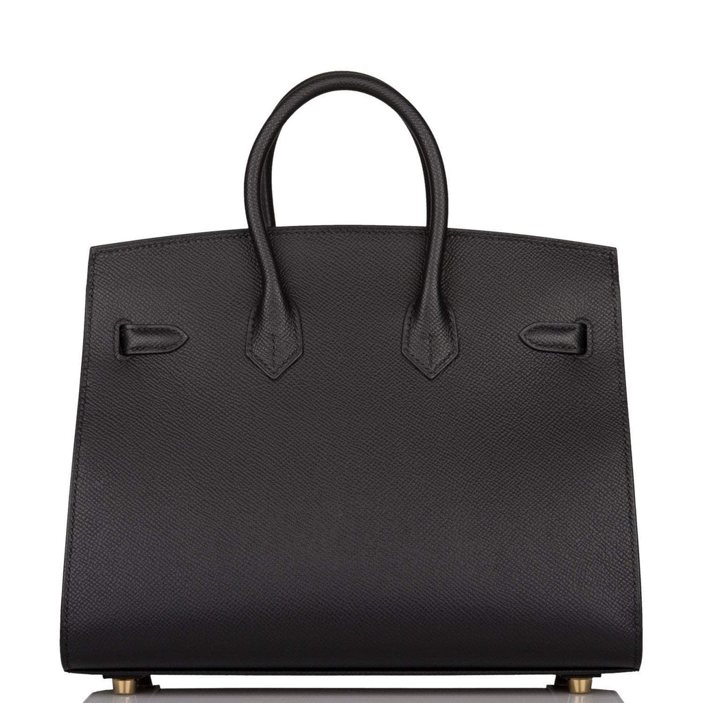 Hermes Birkin Sellier 25 Black Epsom Gold Hardware - Exclusu