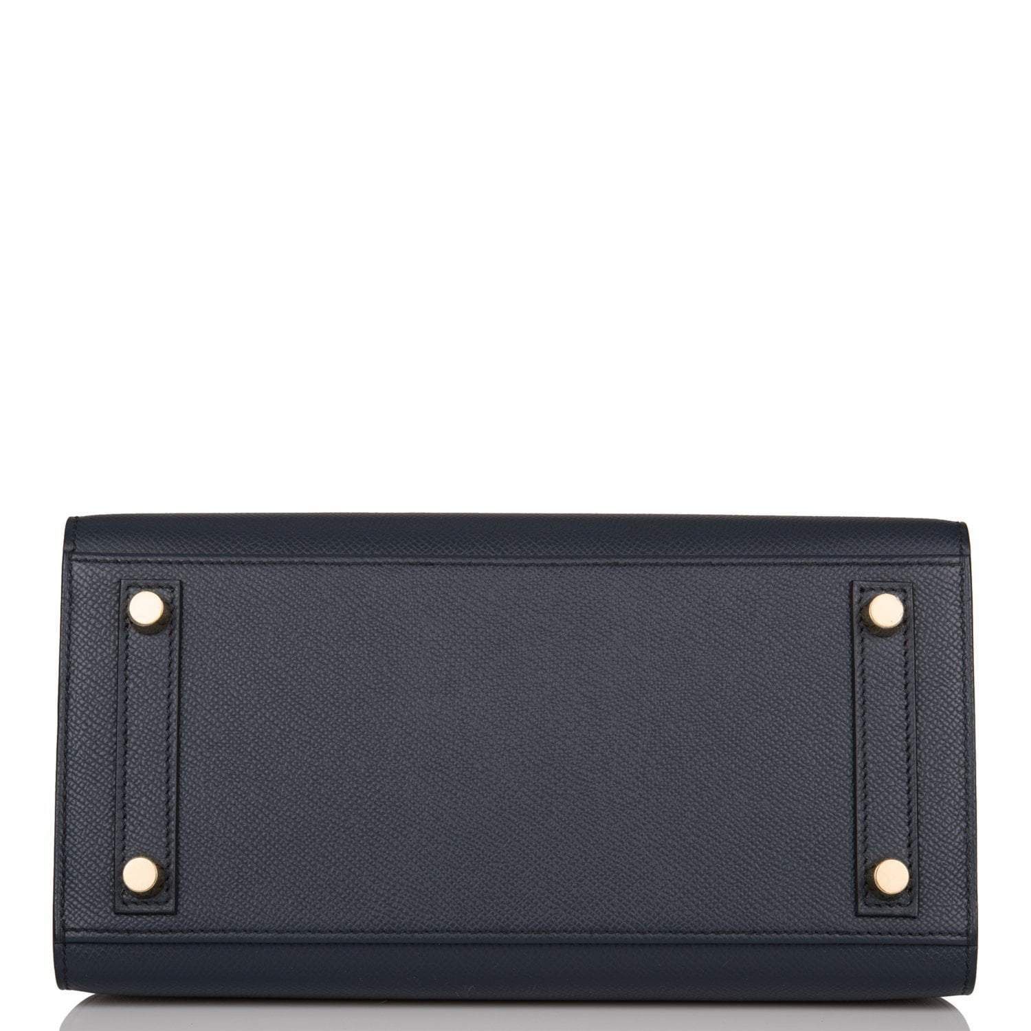 Hermes Birkin Sellier 25 Bleu Indigo Epsom Gold Hardware - Exclusu