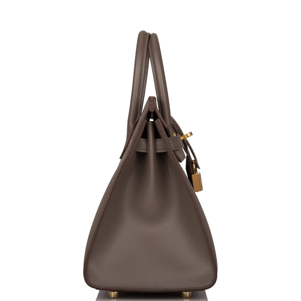 Hermes Birkin Sellier 25 Etain Epsom Gold Hardware - Exclusu