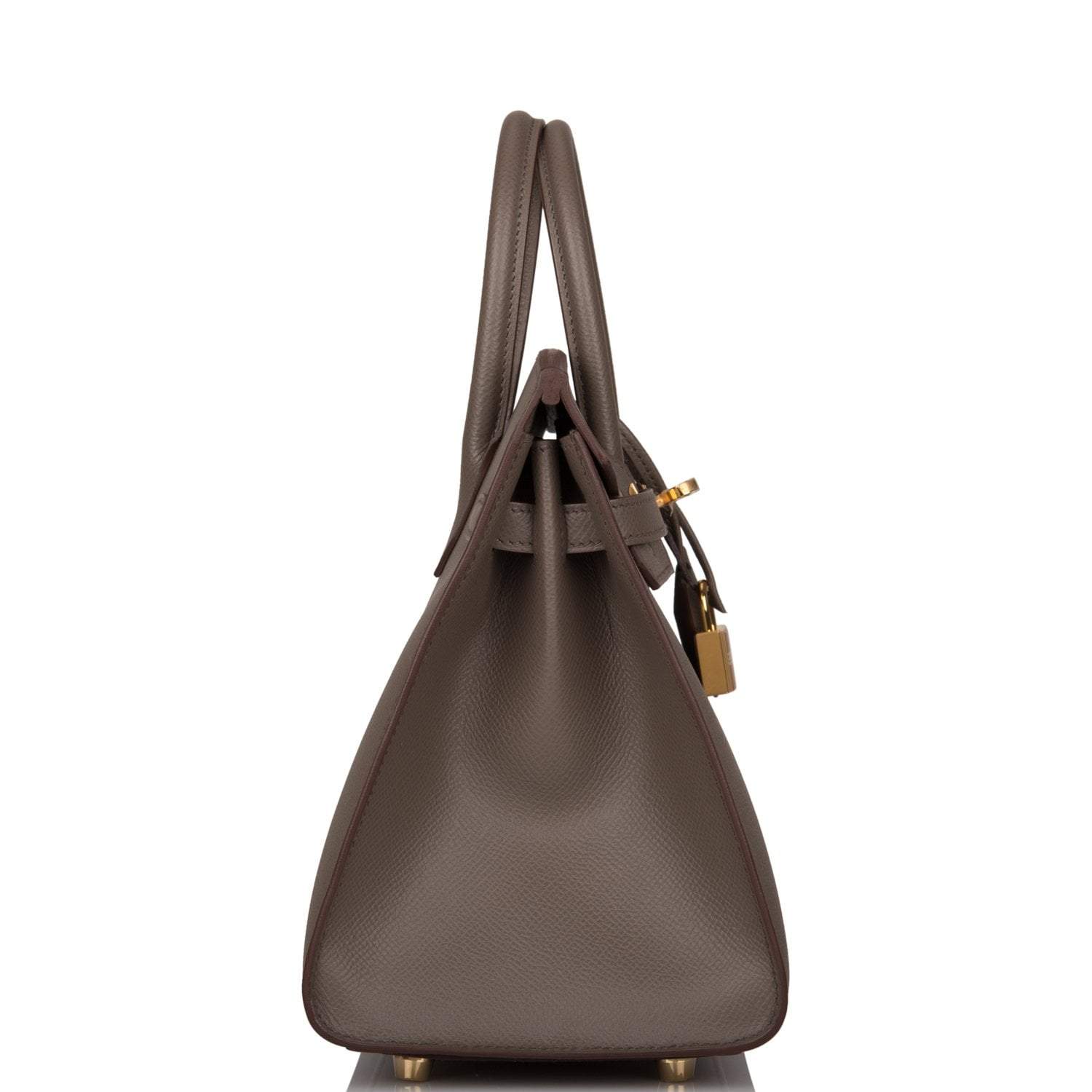 Hermes Birkin Sellier 25 Etain Epsom Gold Hardware - Exclusu