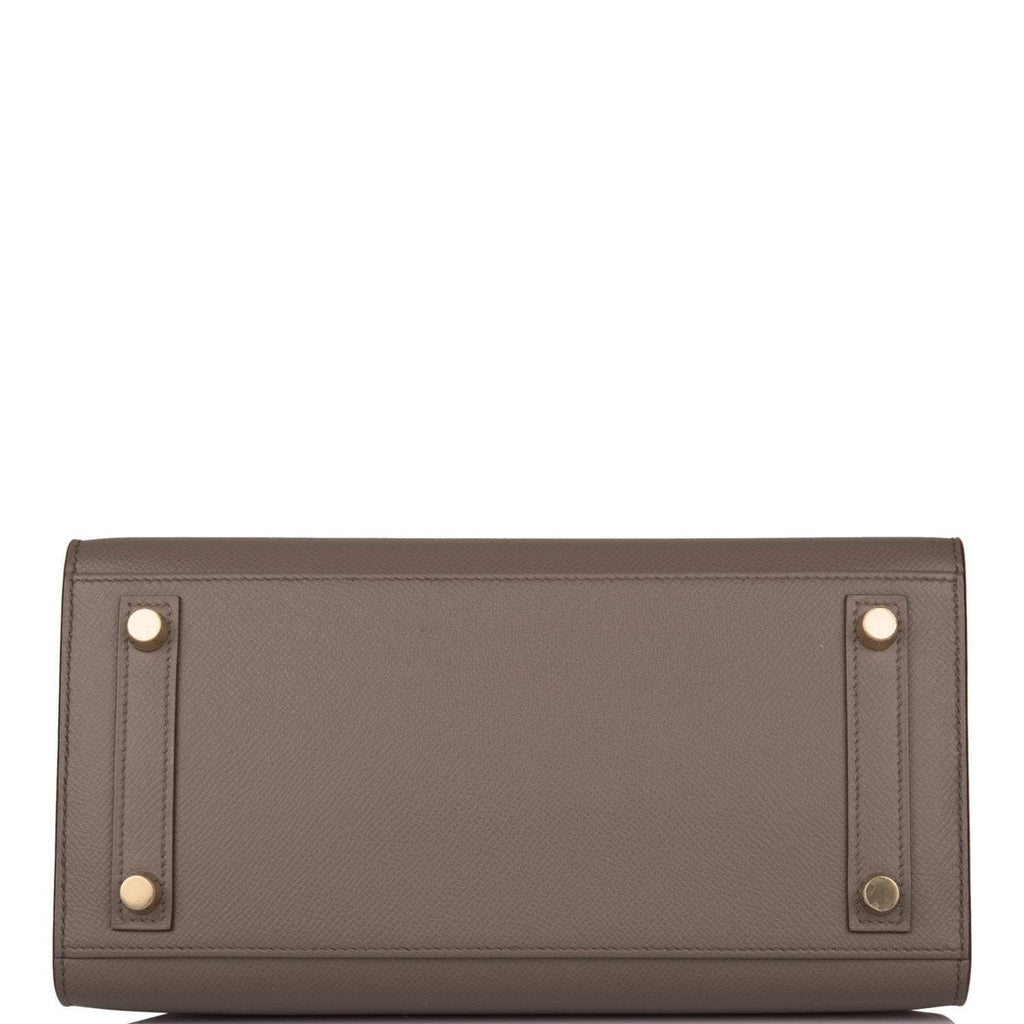 Hermes Birkin Sellier 25 Etain Epsom Gold Hardware - Exclusu