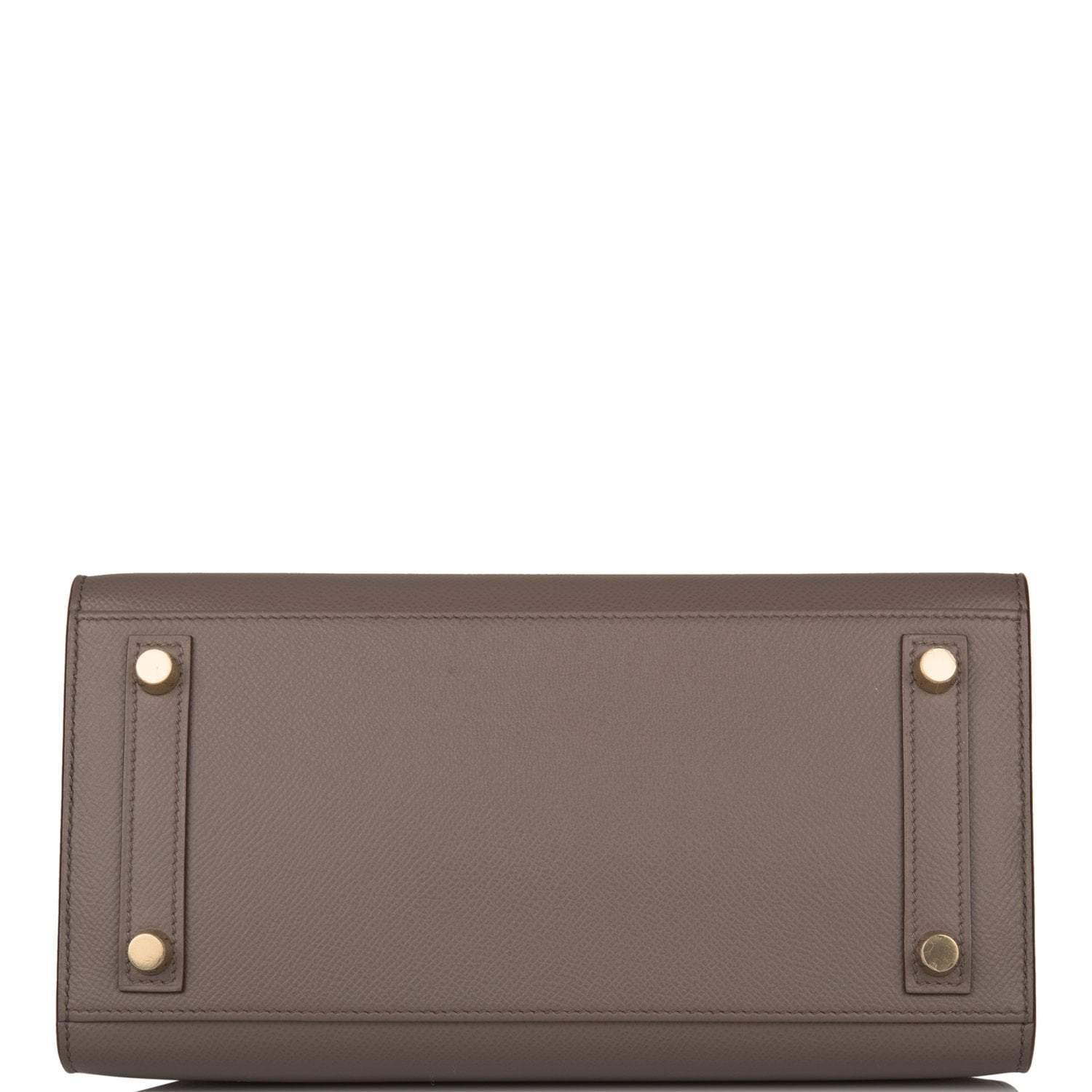 Hermes Birkin Sellier 25 Etain Epsom Gold Hardware - Exclusu