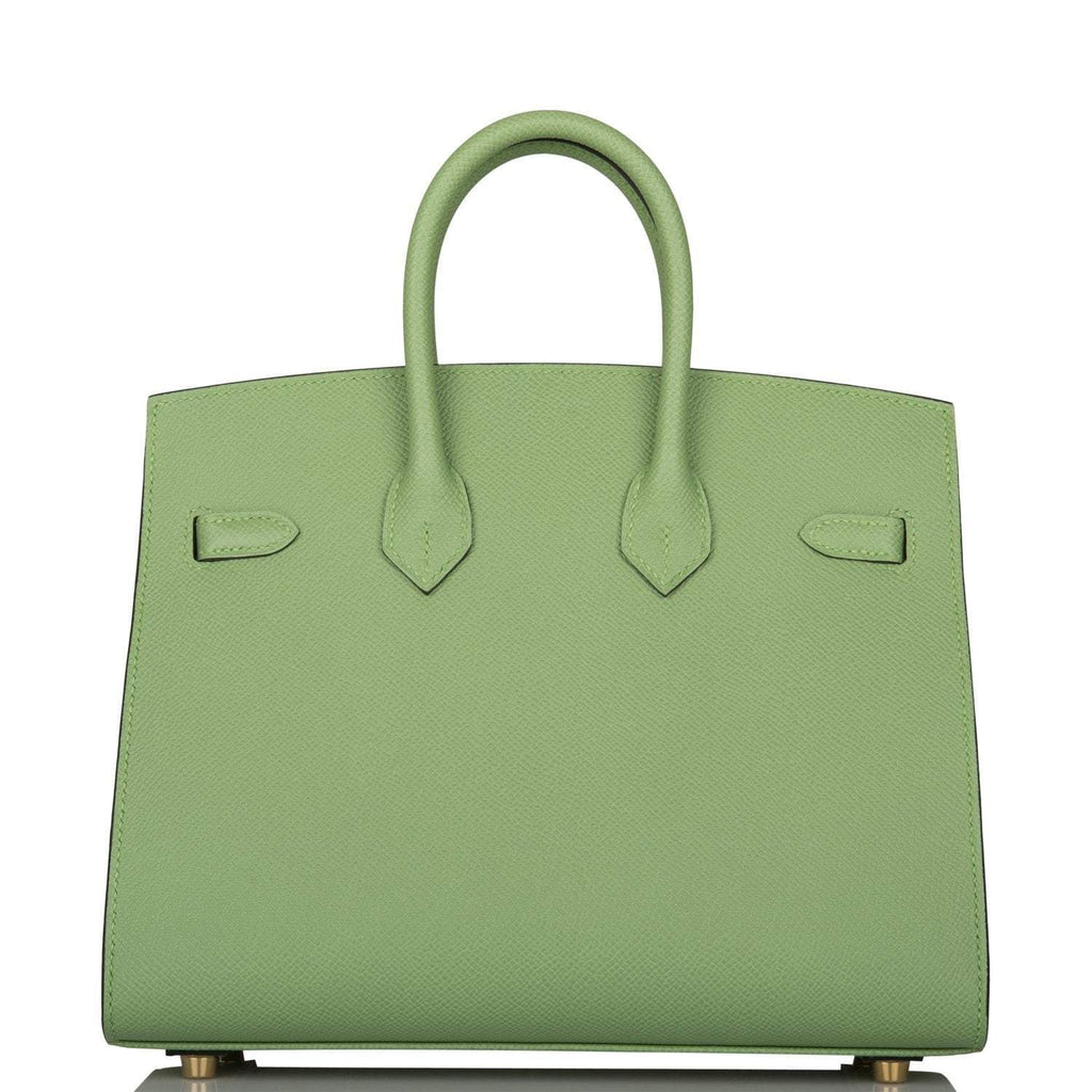 Hermes Birkin Sellier 25 Vert Criquet Epsom Gold Hardware - Exclusu