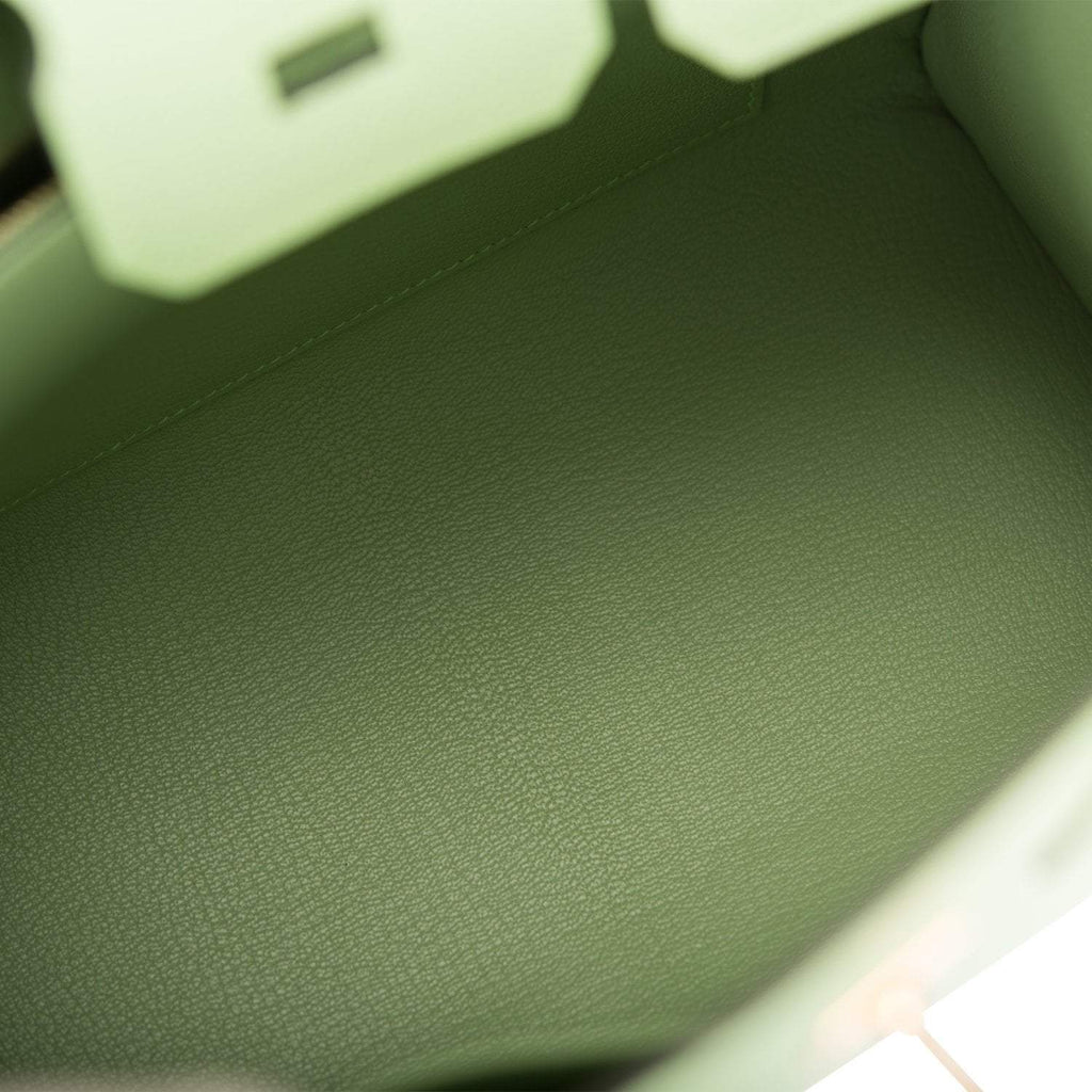 Hermes Birkin Sellier 25 Vert Criquet Epsom Gold Hardware - Exclusu