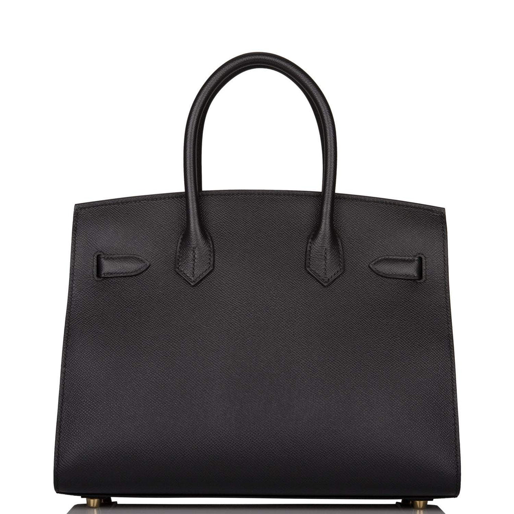 Hermes Birkin Sellier 30 Black Epsom Gold Hardware - Exclusu