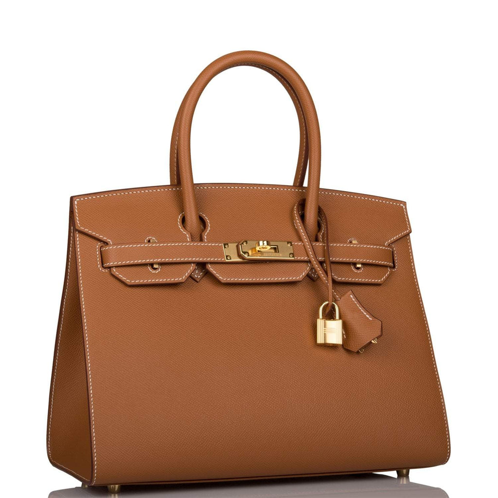 Hermes Birkin Sellier 30 Gold Epsom Gold Hardware - Exclusu