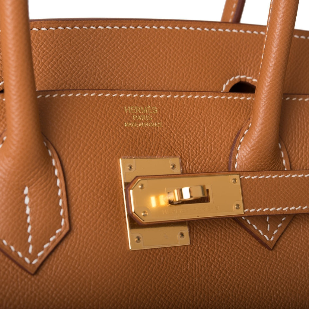 Hermes Birkin Sellier 30 Gold Epsom Gold Hardware - Exclusu