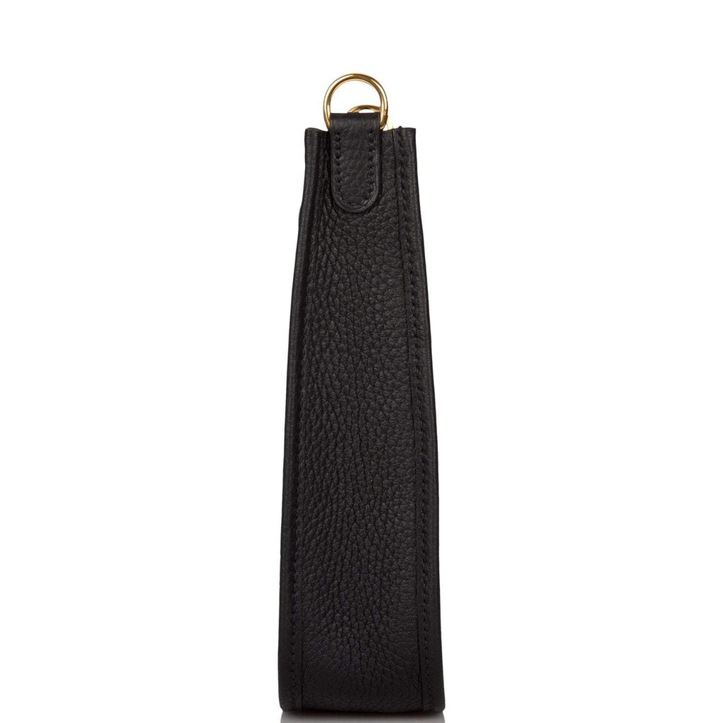 Hermes Black Clemence Evelyne TPM Bag Gold Hardware - Exclusu