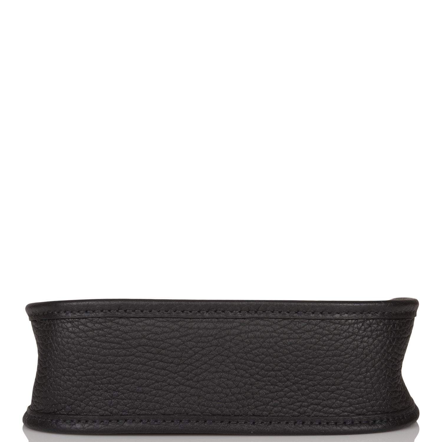 Hermes Black Clemence Evelyne TPM Bag Gold Hardware - Exclusu