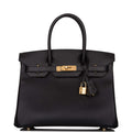 Hermes Black Epsom Birkin 30cm Gold Hardware - Exclusu