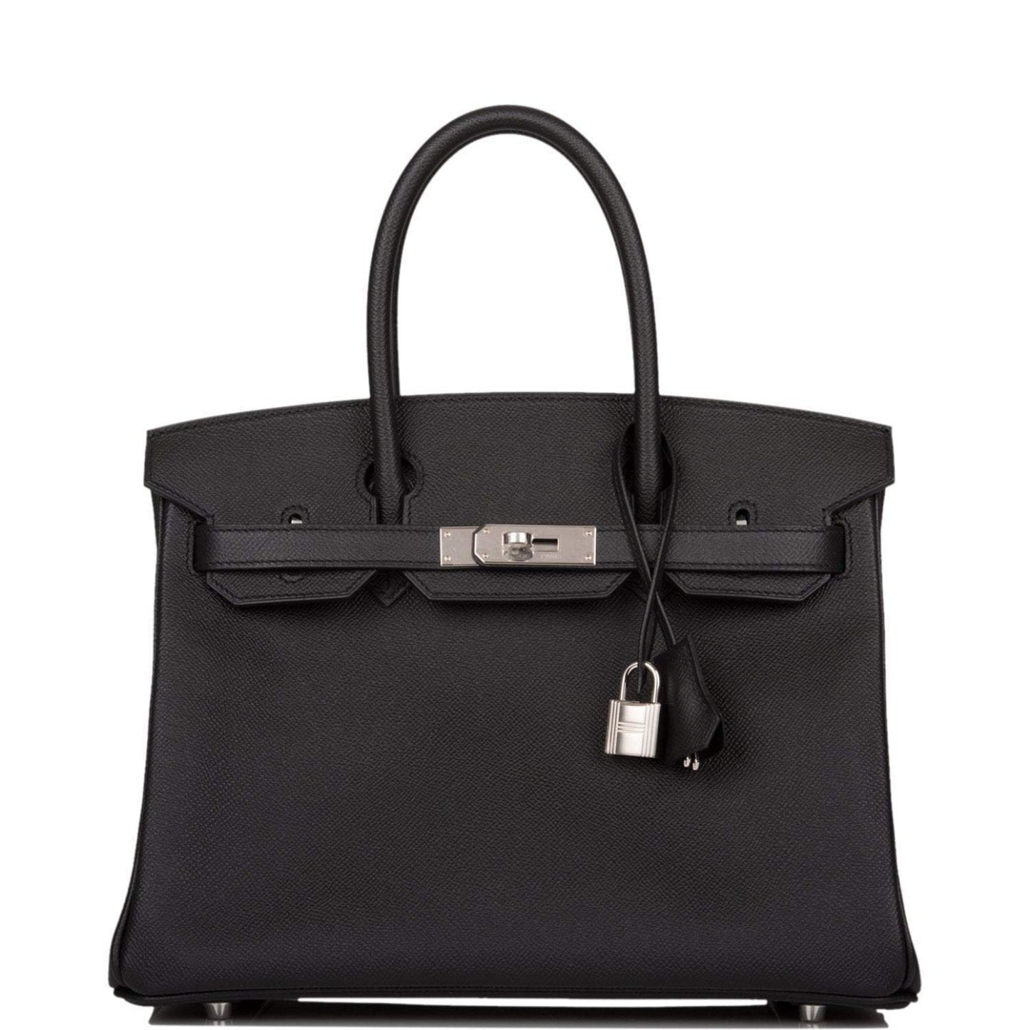 Hermes Black Epsom Birkin 30cm Palladium Hardware - Exclusu