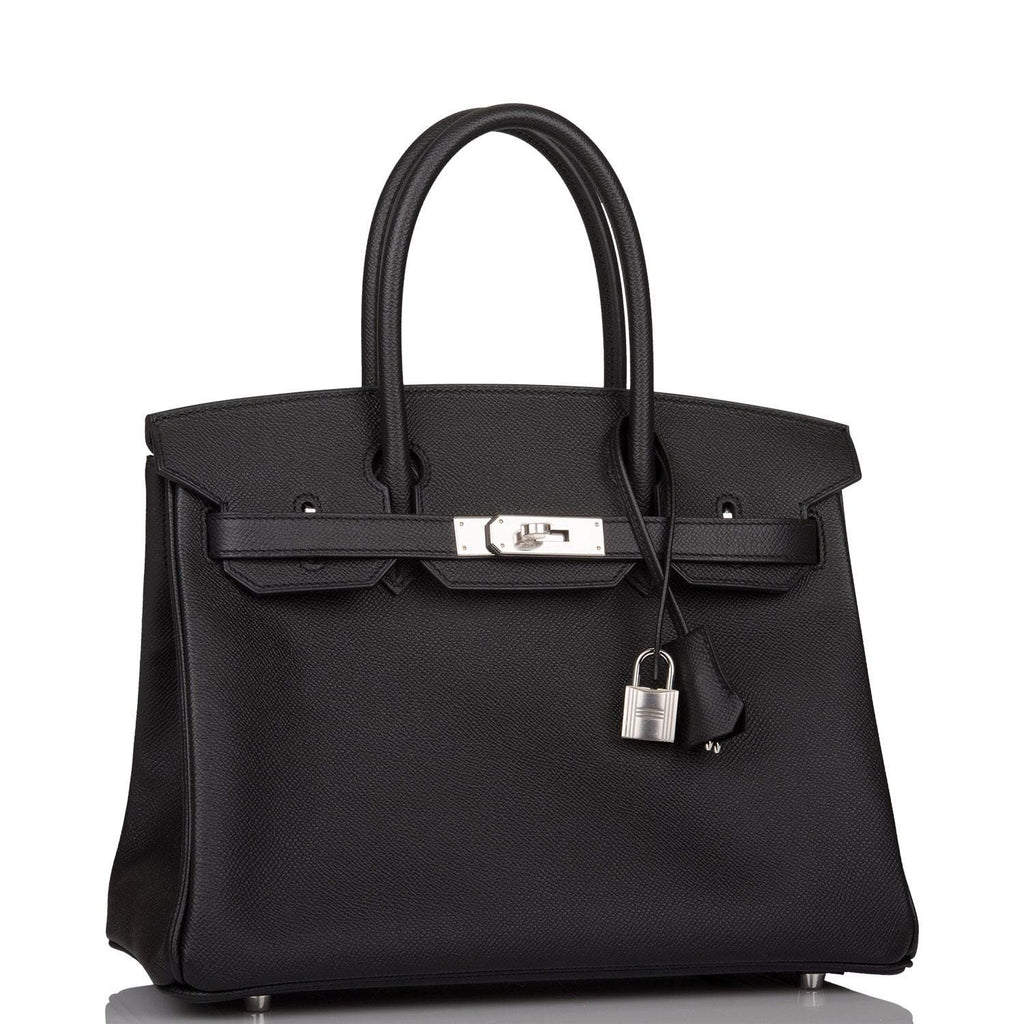 Hermes Black Epsom Birkin 30cm Palladium Hardware - Exclusu