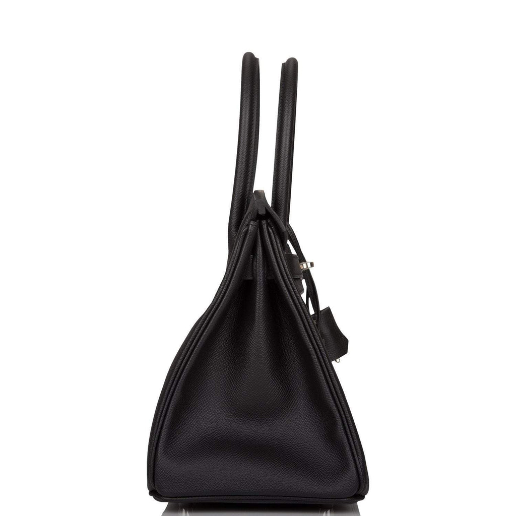 Hermes Black Epsom Birkin 30cm Palladium Hardware - Exclusu