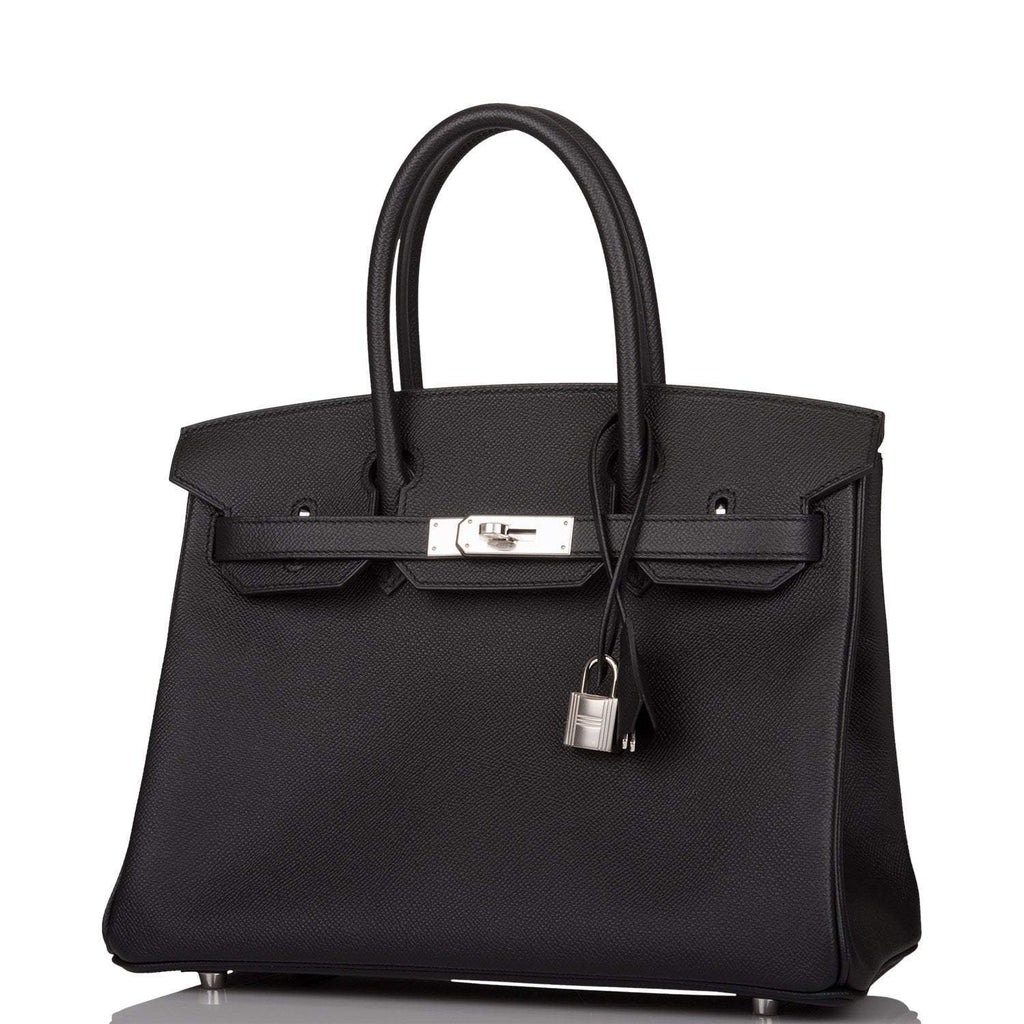 Hermes Black Epsom Birkin 30cm Palladium Hardware - Exclusu