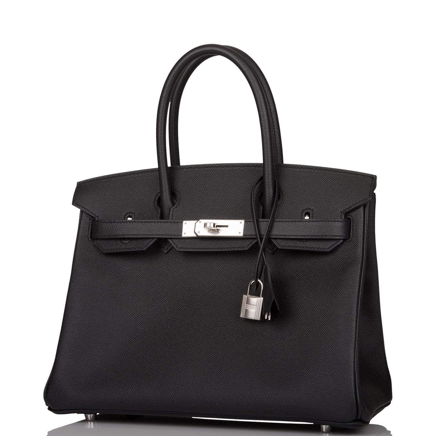 Hermes Black Epsom Birkin 30cm Palladium Hardware - Exclusu