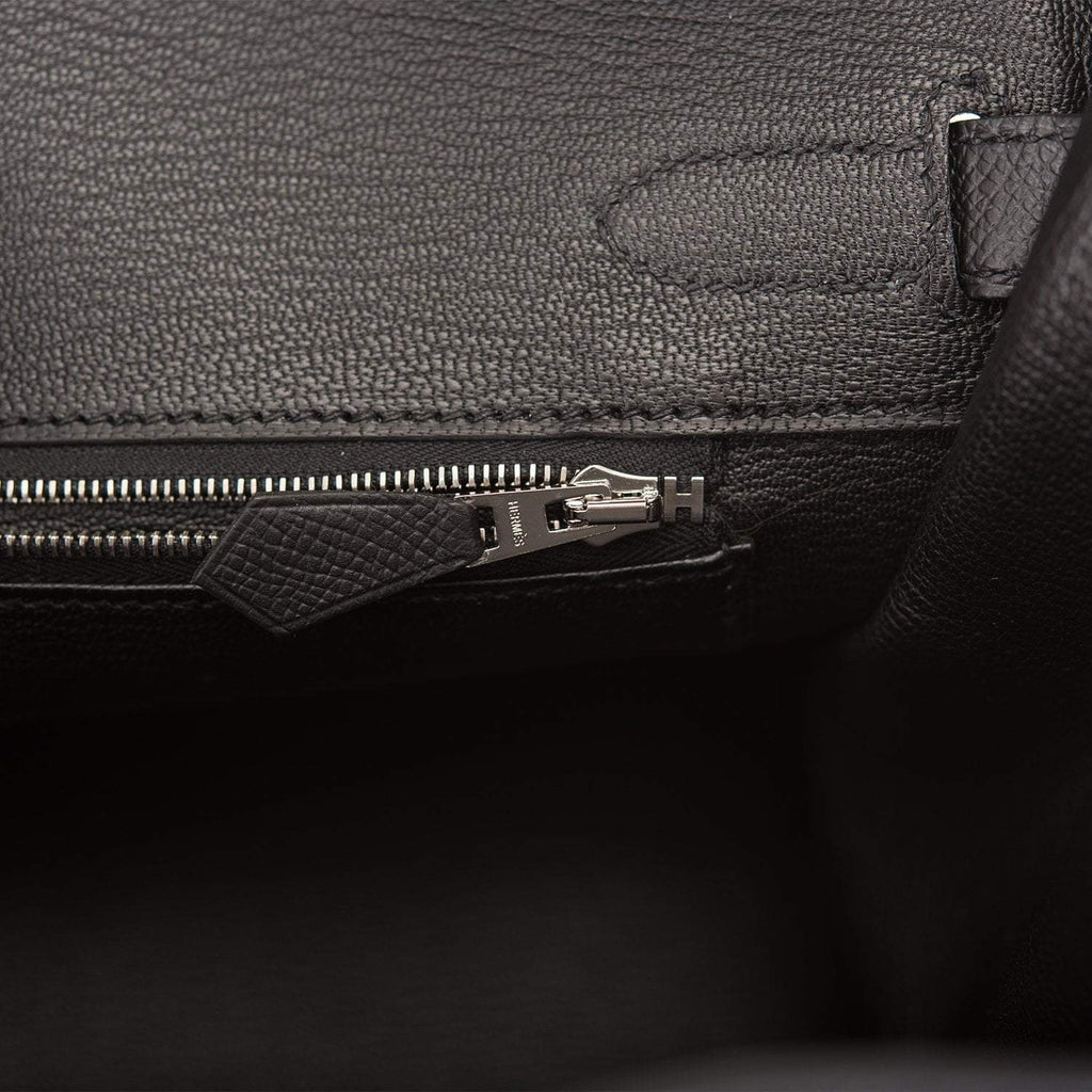 Hermes Black Epsom Birkin 30cm Palladium Hardware - Exclusu