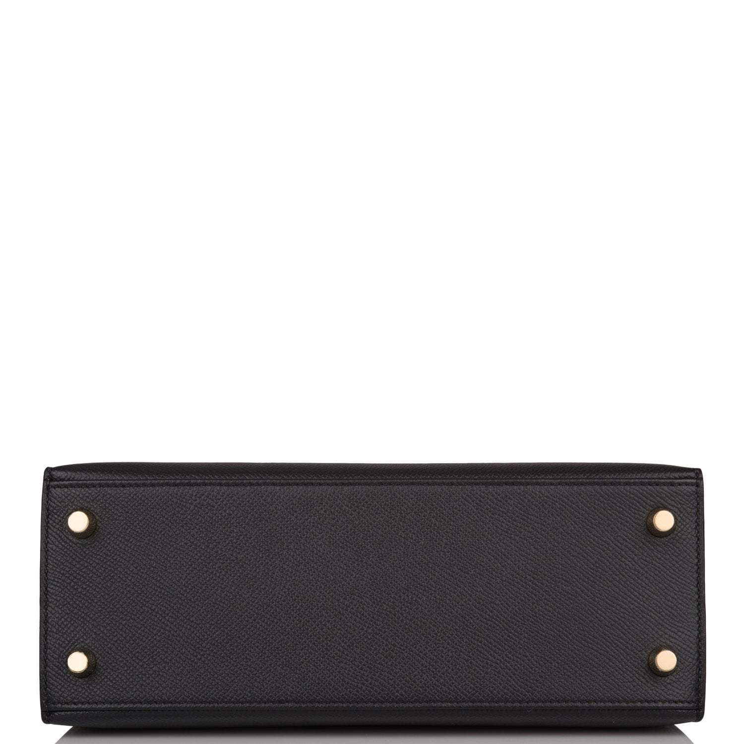 Hermes Black Epsom Sellier Kelly 25cm Gold Hardware - Exclusu