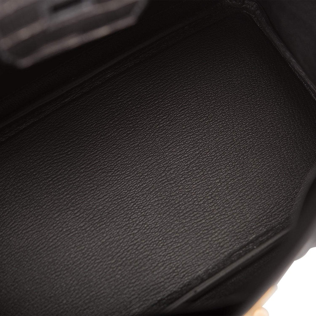 Hermes Black Matte Alligator Birkin 25cm Gold Hardware - Exclusu