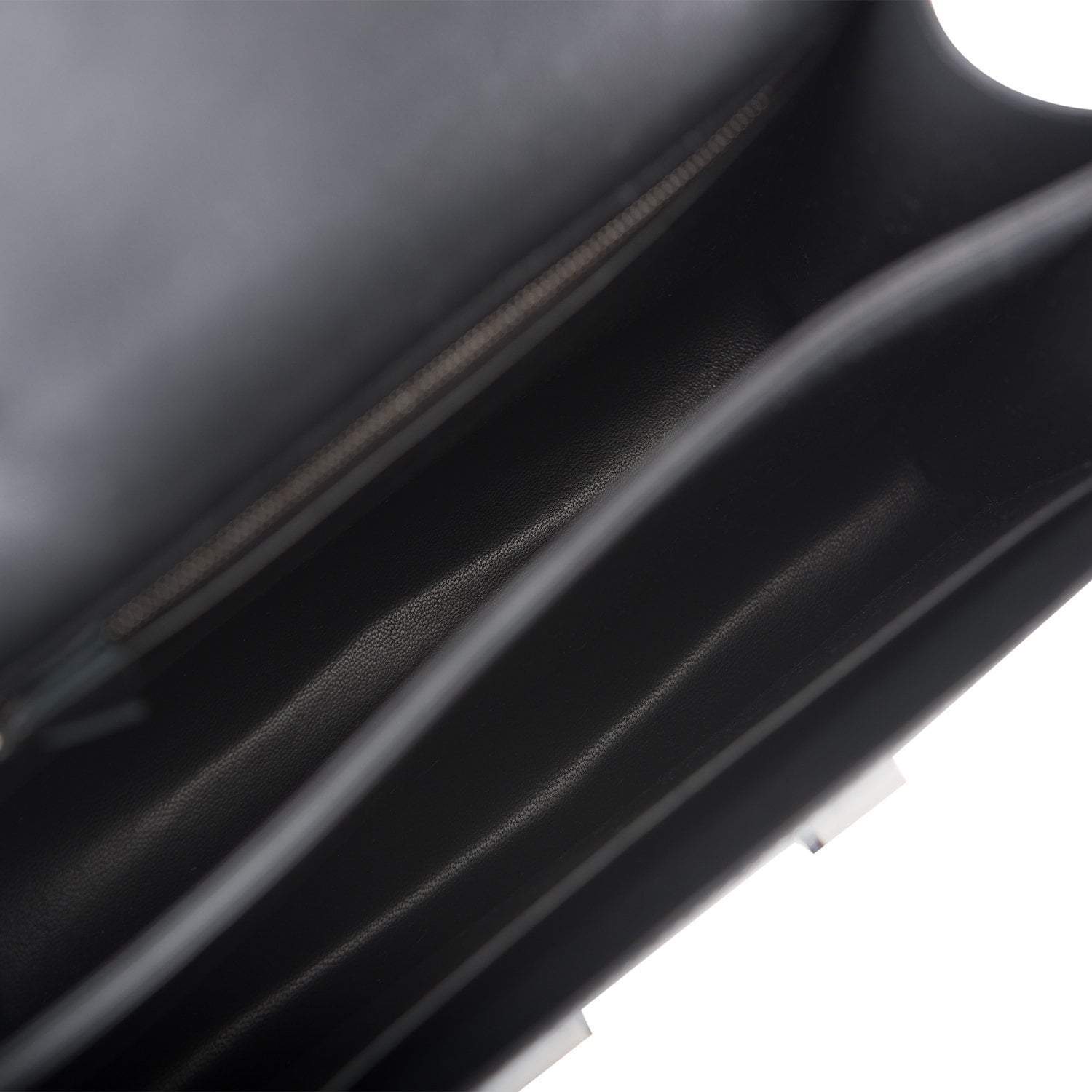 Hermes Black Matte Alligator and Ombre Lizard Marquette Constance 24cm Palladium Hardware - Exclusu