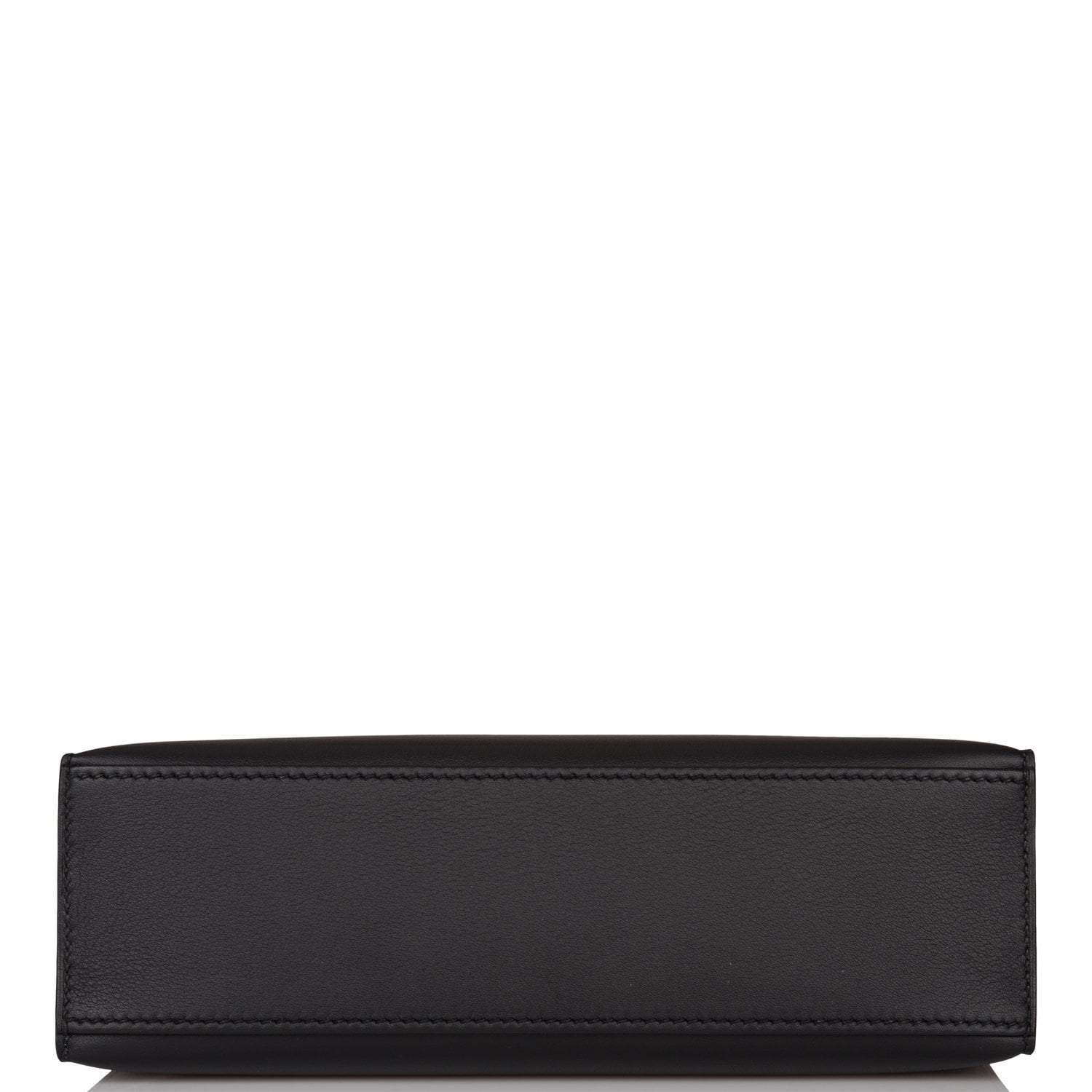 Hermes Black Swift Mini Kelly Pochette Palladium Hardware - Exclusu