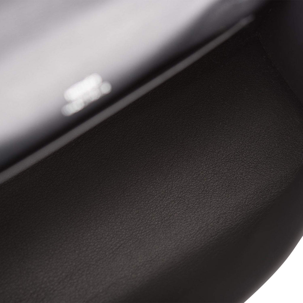 Hermes Black Swift Mini Kelly Pochette Palladium Hardware - Exclusu