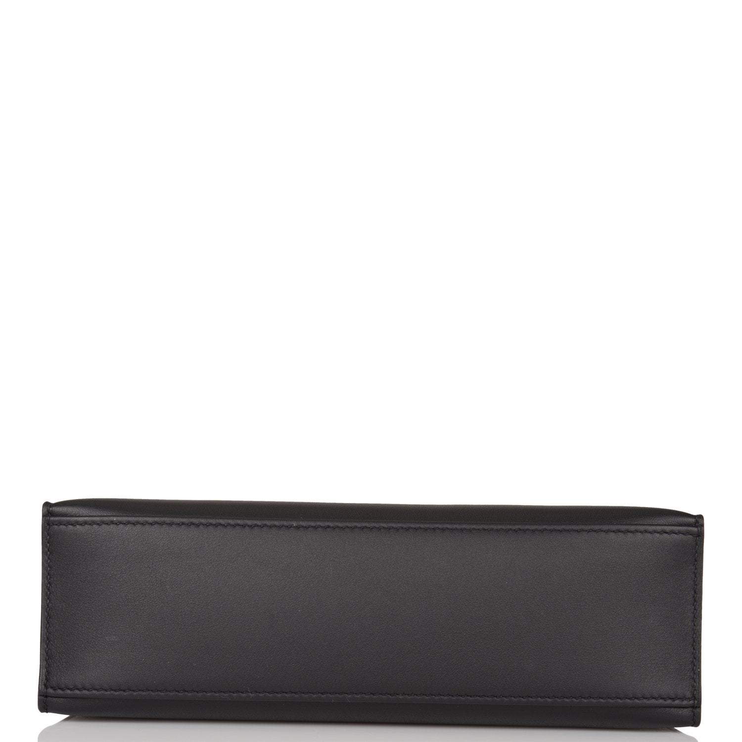 Hermes Black Swift Mini Kelly Pochette Rose Gold Hardware - Exclusu