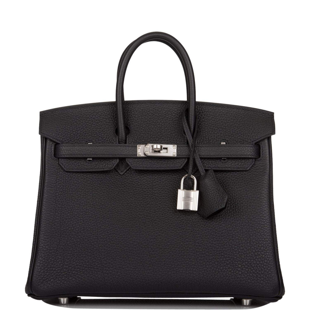 Hermes Black Togo Birkin 25cm Palladium Hardware - Exclusu