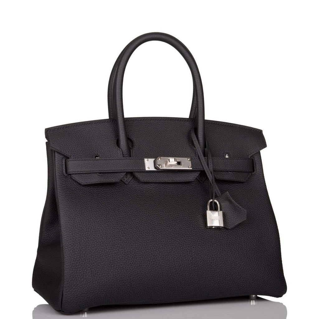 Hermes Black Togo Birkin 30cm Palladium Hardware - Exclusu