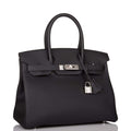 Hermes Black Togo Birkin 30cm Palladium Hardware - Exclusu
