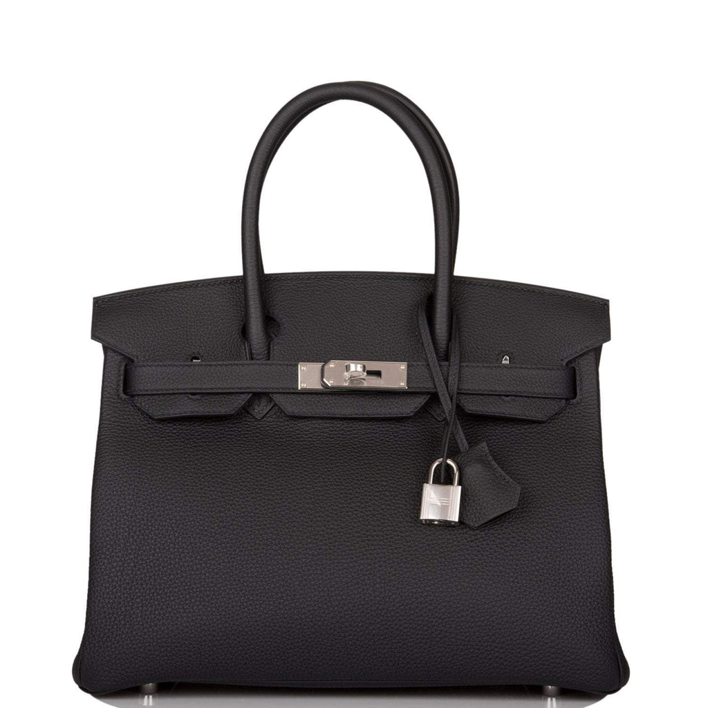 Hermes Black Togo Birkin 30cm Palladium Hardware - Exclusu