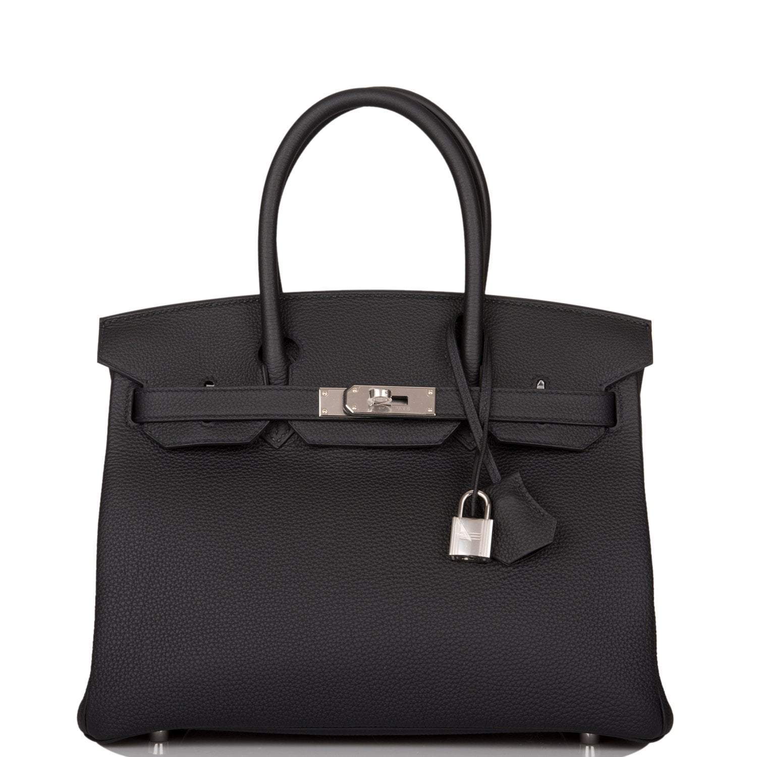 Hermes Black Togo Birkin 30cm Palladium Hardware - Exclusu