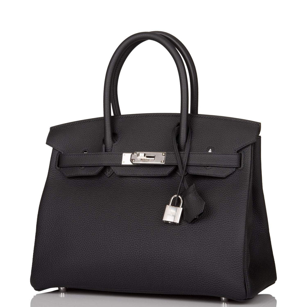 Hermes Black Togo Birkin 30cm Palladium Hardware - Exclusu