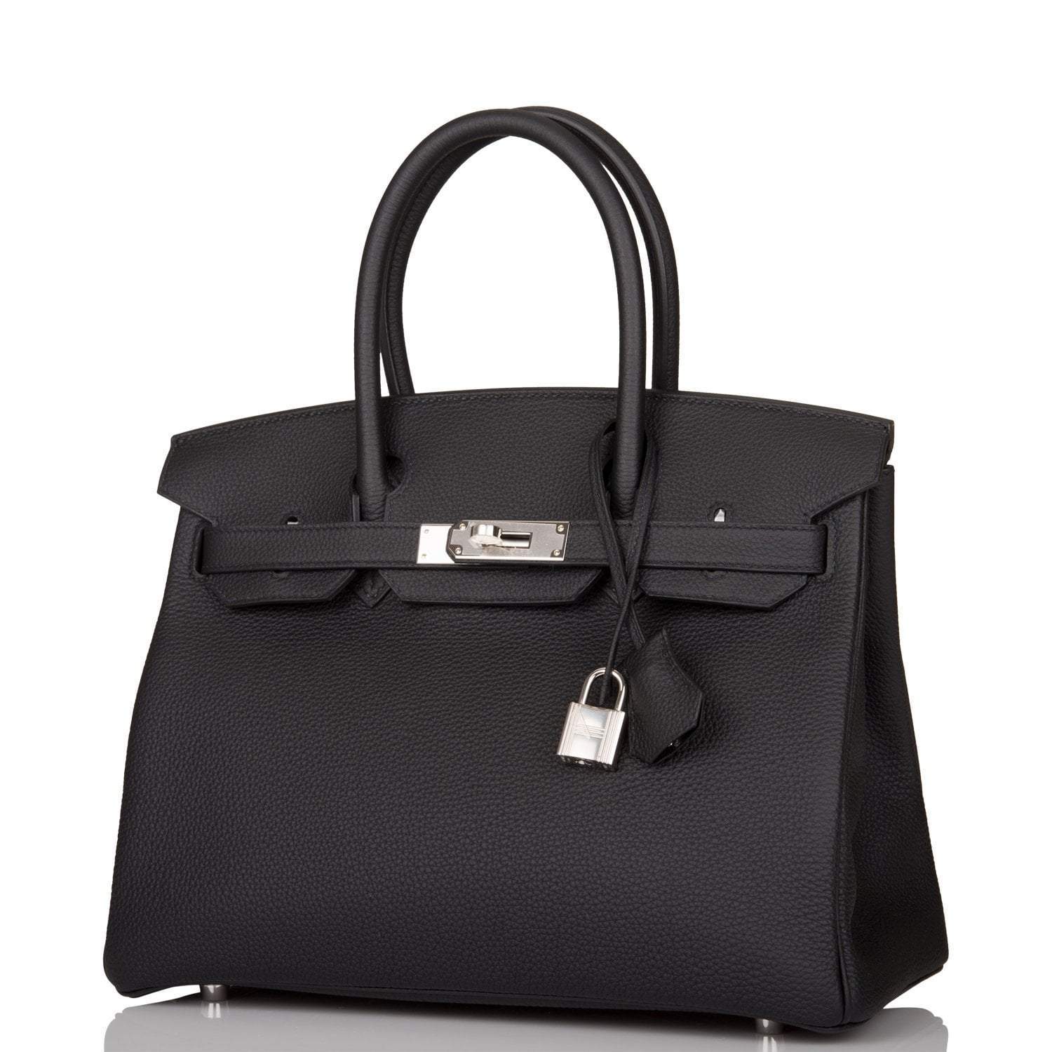 Hermes Black Togo Birkin 30cm Palladium Hardware - Exclusu