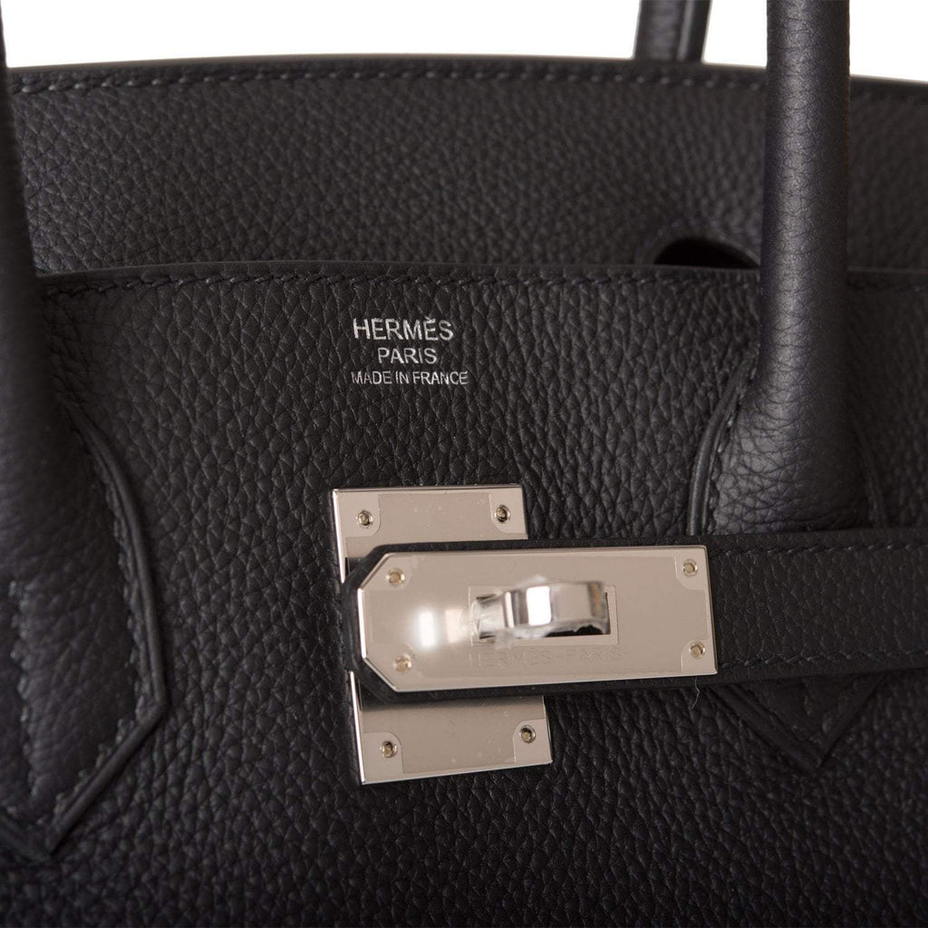 Hermes Black Togo Birkin 30cm Palladium Hardware - Exclusu