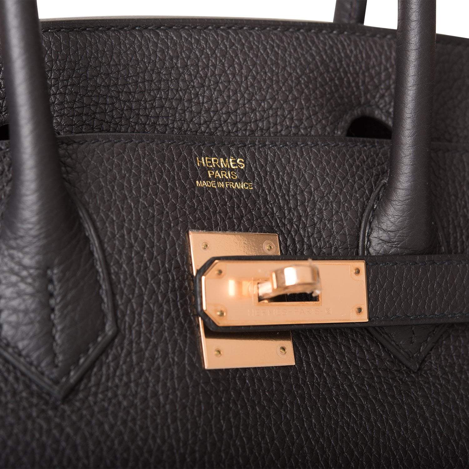 Hermes Black Togo Birkin 30cm Rose Gold Hardware - Exclusu