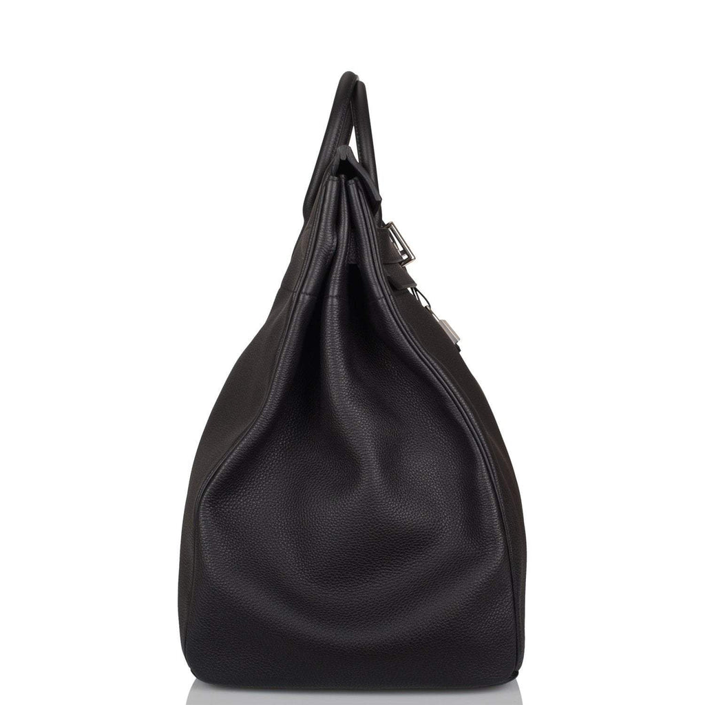 Hermes Black Togo HAC Birkin 50cm Palladium Hardware - Exclusu