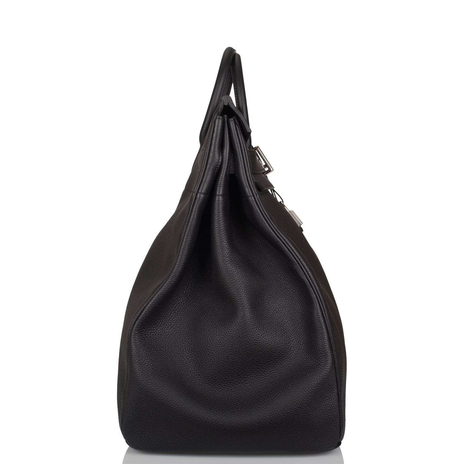 Hermes Black Togo HAC Birkin 50cm Palladium Hardware - Exclusu