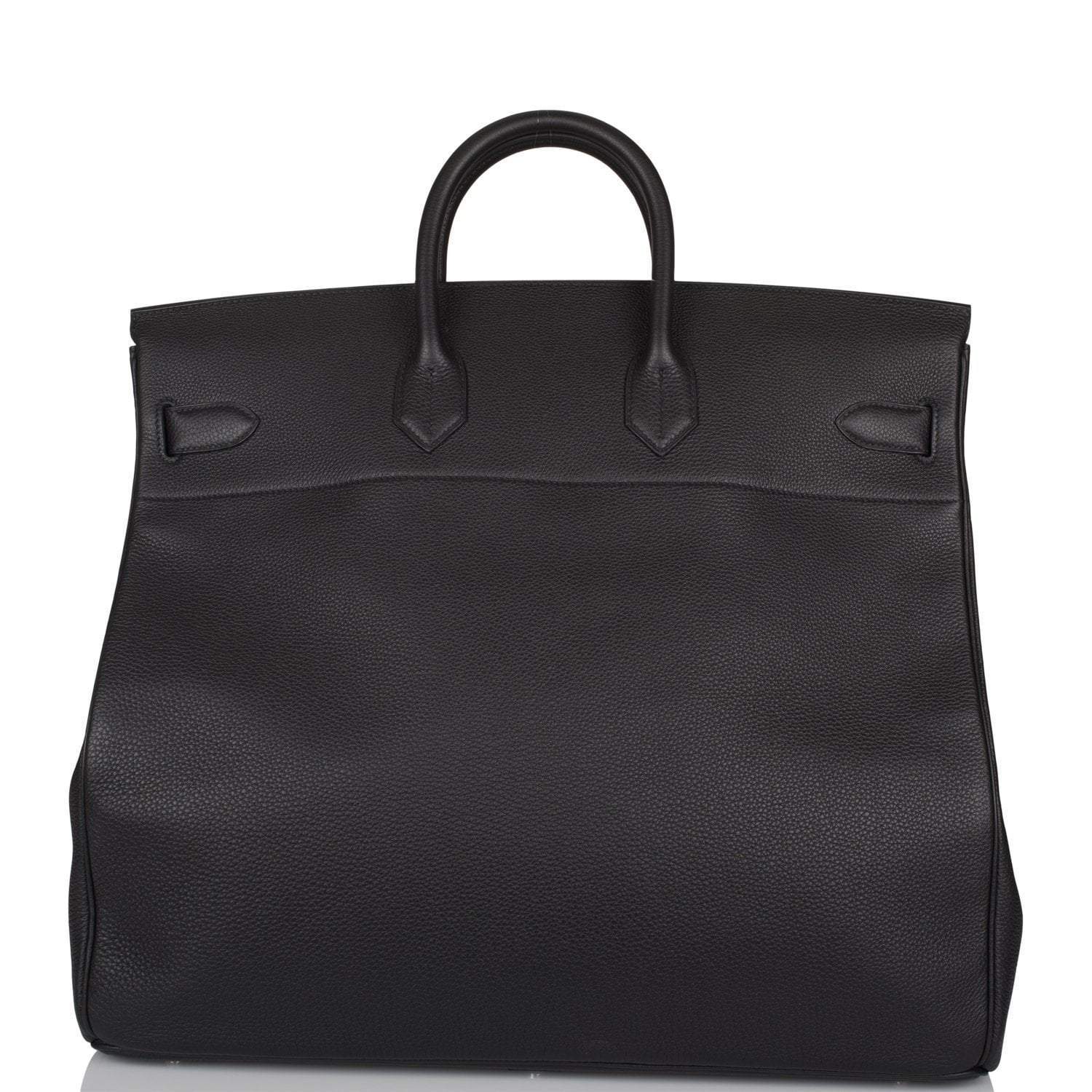 Hermes Black Togo HAC Birkin 50cm Palladium Hardware - Exclusu