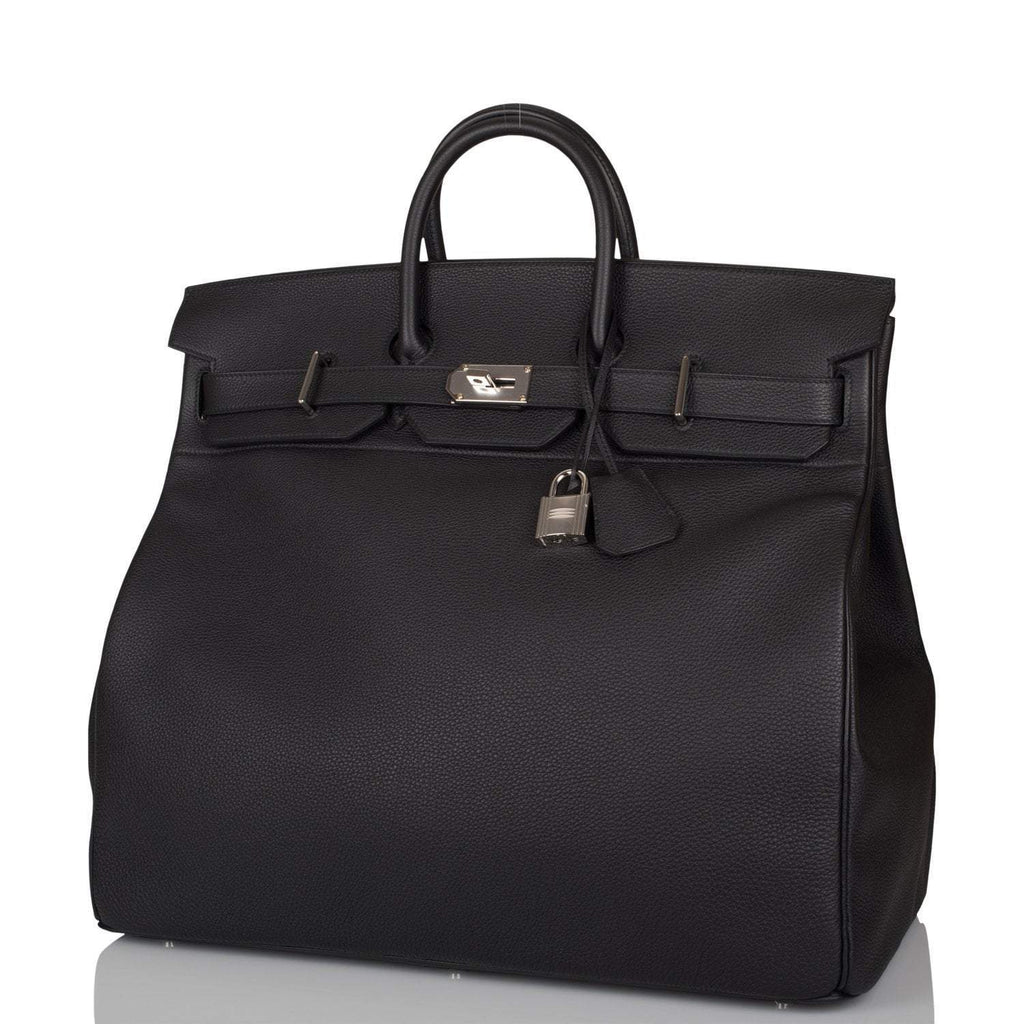 Hermes Black Togo HAC Birkin 50cm Palladium Hardware - Exclusu