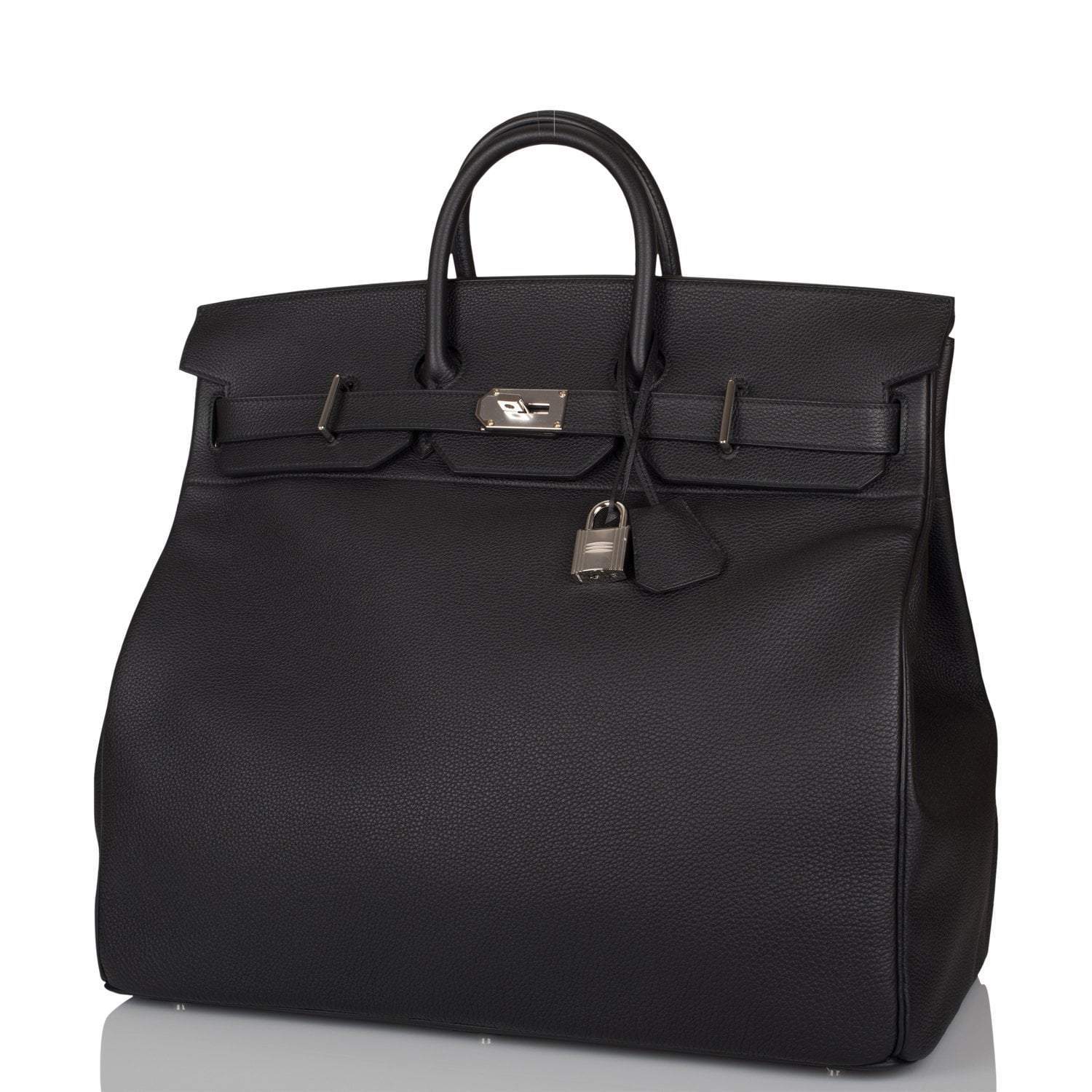 Hermes Black Togo HAC Birkin 50cm Palladium Hardware - Exclusu