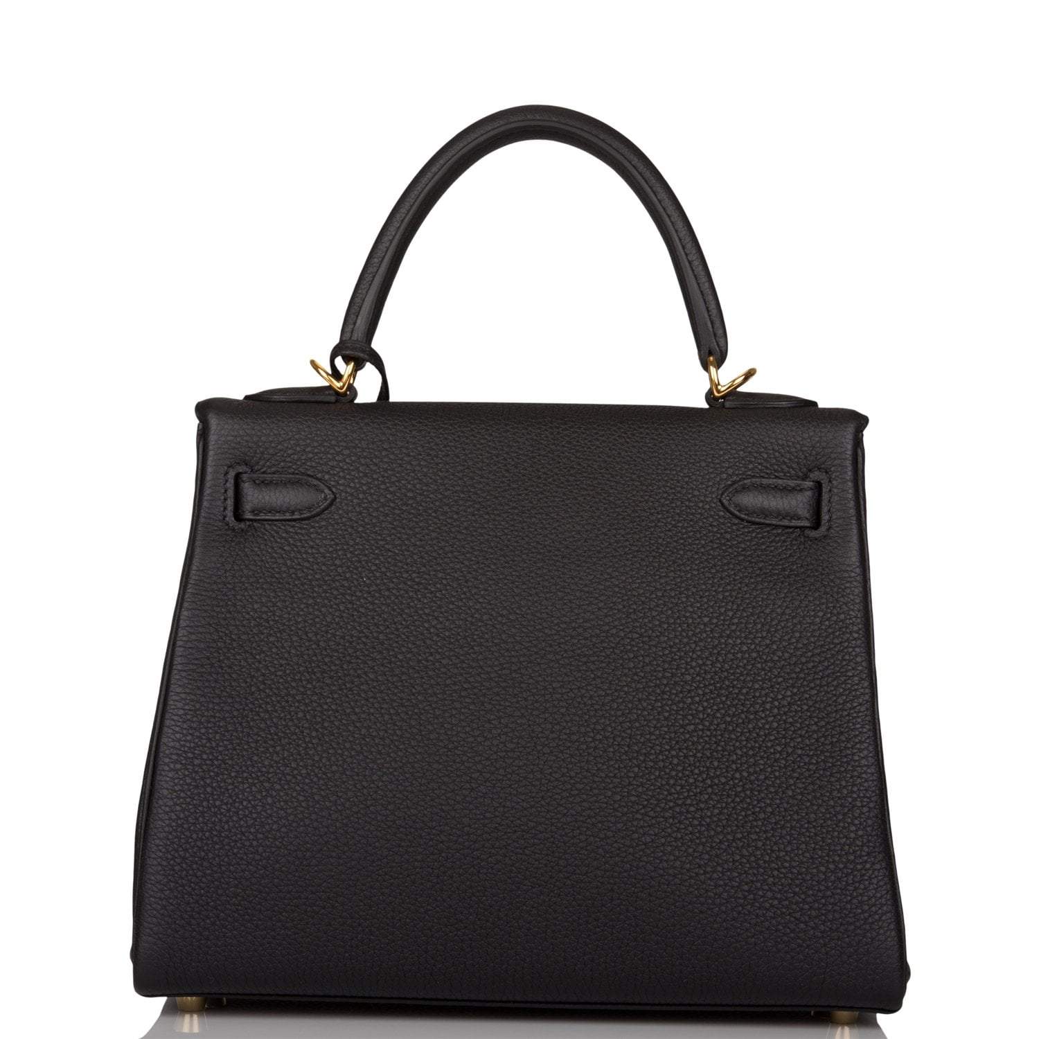 Hermes Black Togo Retourne Kelly 25cm Gold Hardware - Exclusu