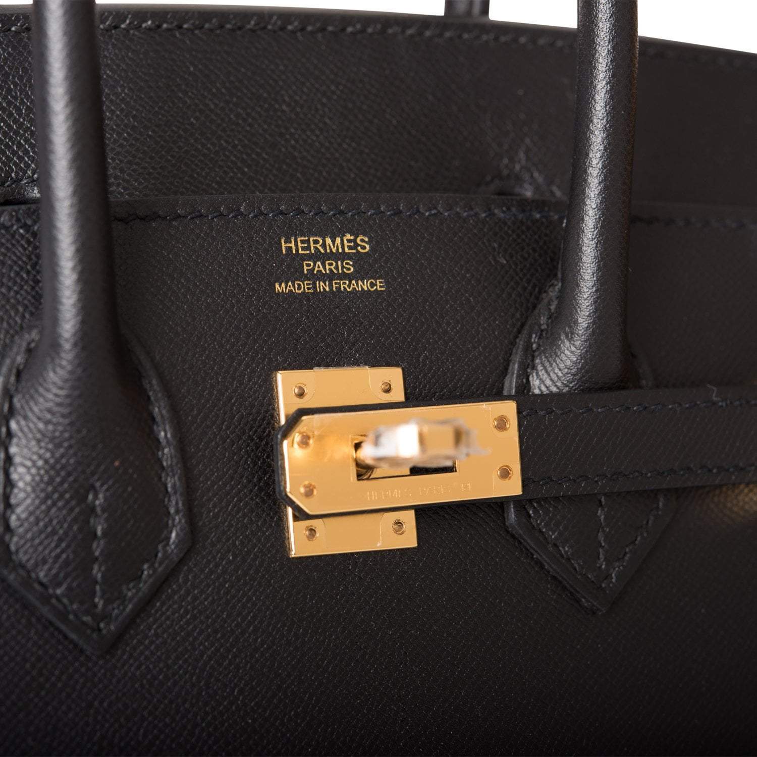 Hermes Black Veau Madame Sellier Birkin 25cm Gold Hardware - Exclusu