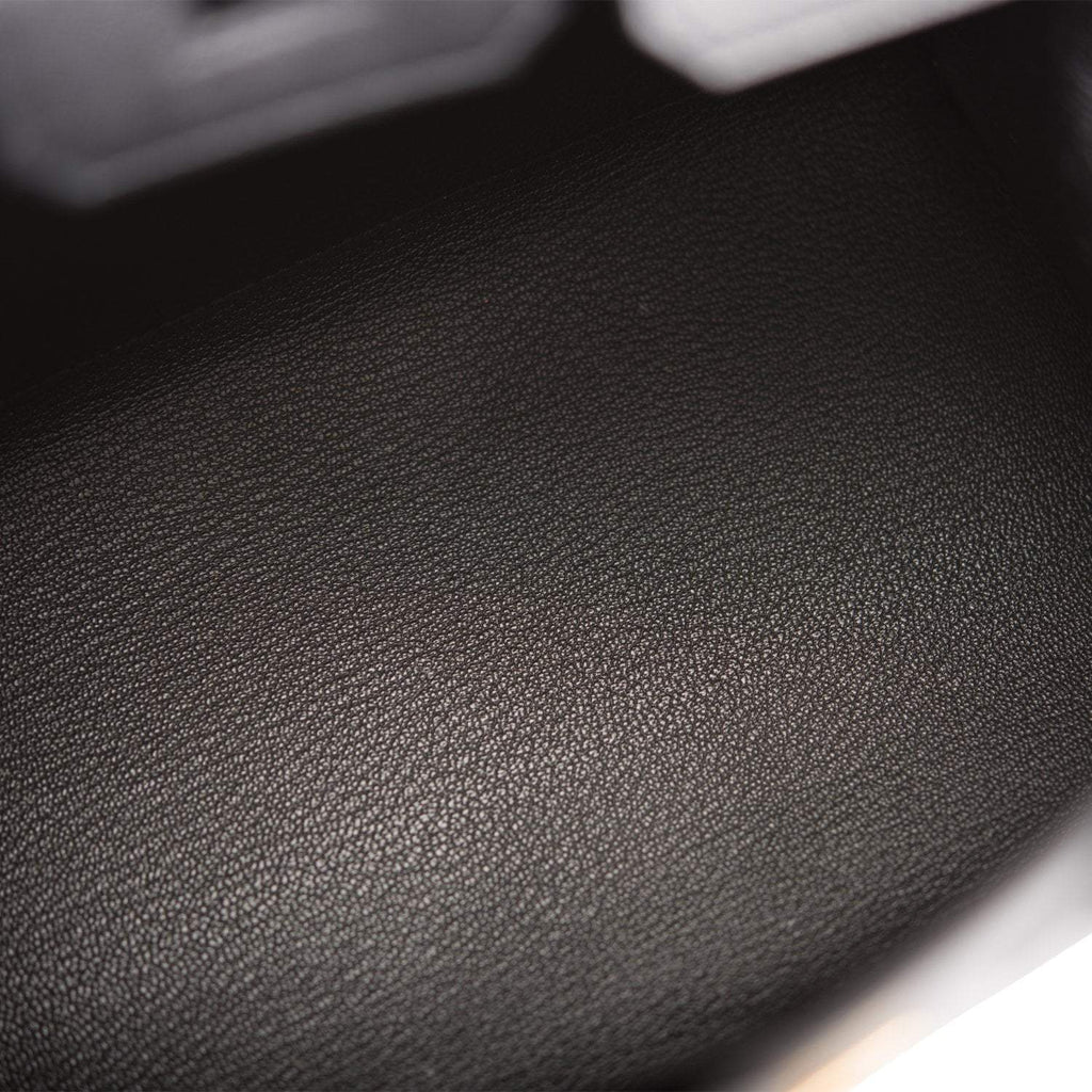 Hermes Black Veau Madame Sellier Birkin 25cm Gold Hardware - Exclusu